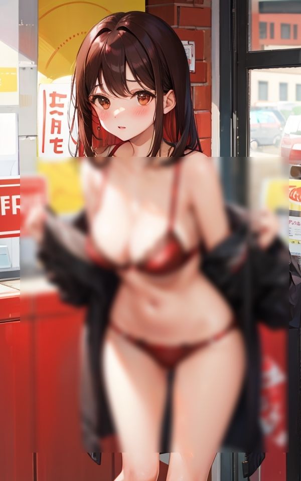 サンプル画像4:こんなところで見せるの？ 〜恥ずかしいからちょっとだけね〜(ミルクキング3) [d_333746]