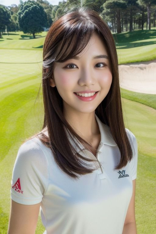 サンプル画像6:ゴルフ美女集(AI美女倶楽部BIJOBIJO) [d_333757]