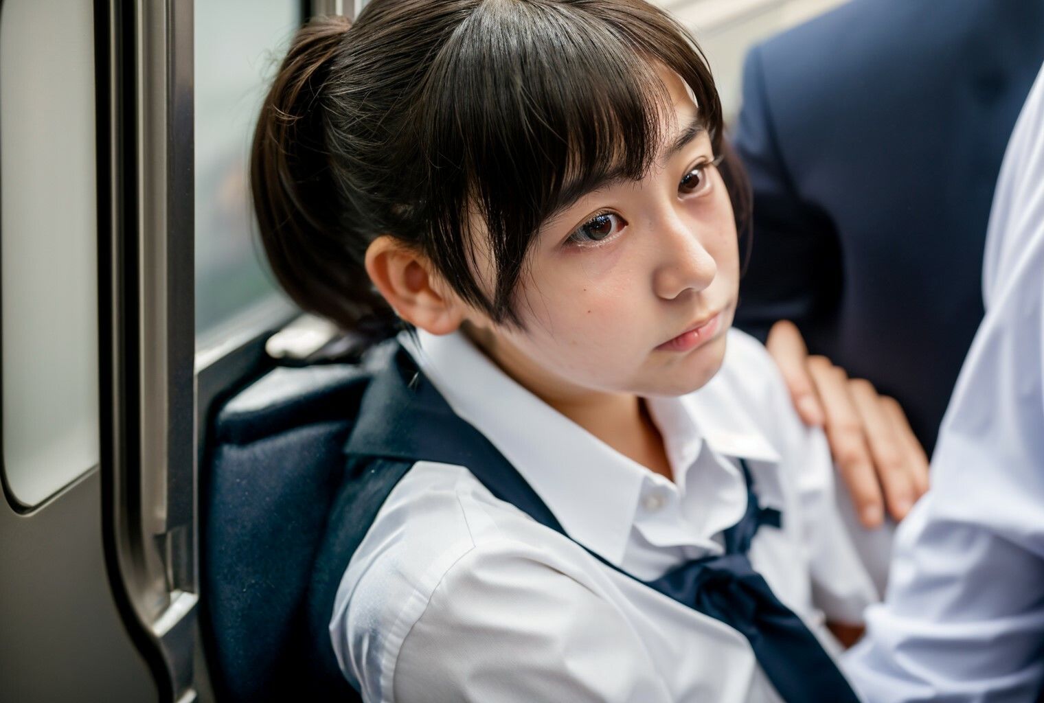 サンプル画像1:想像を掻き立てる表情女子(春巻の具) [d_334007]