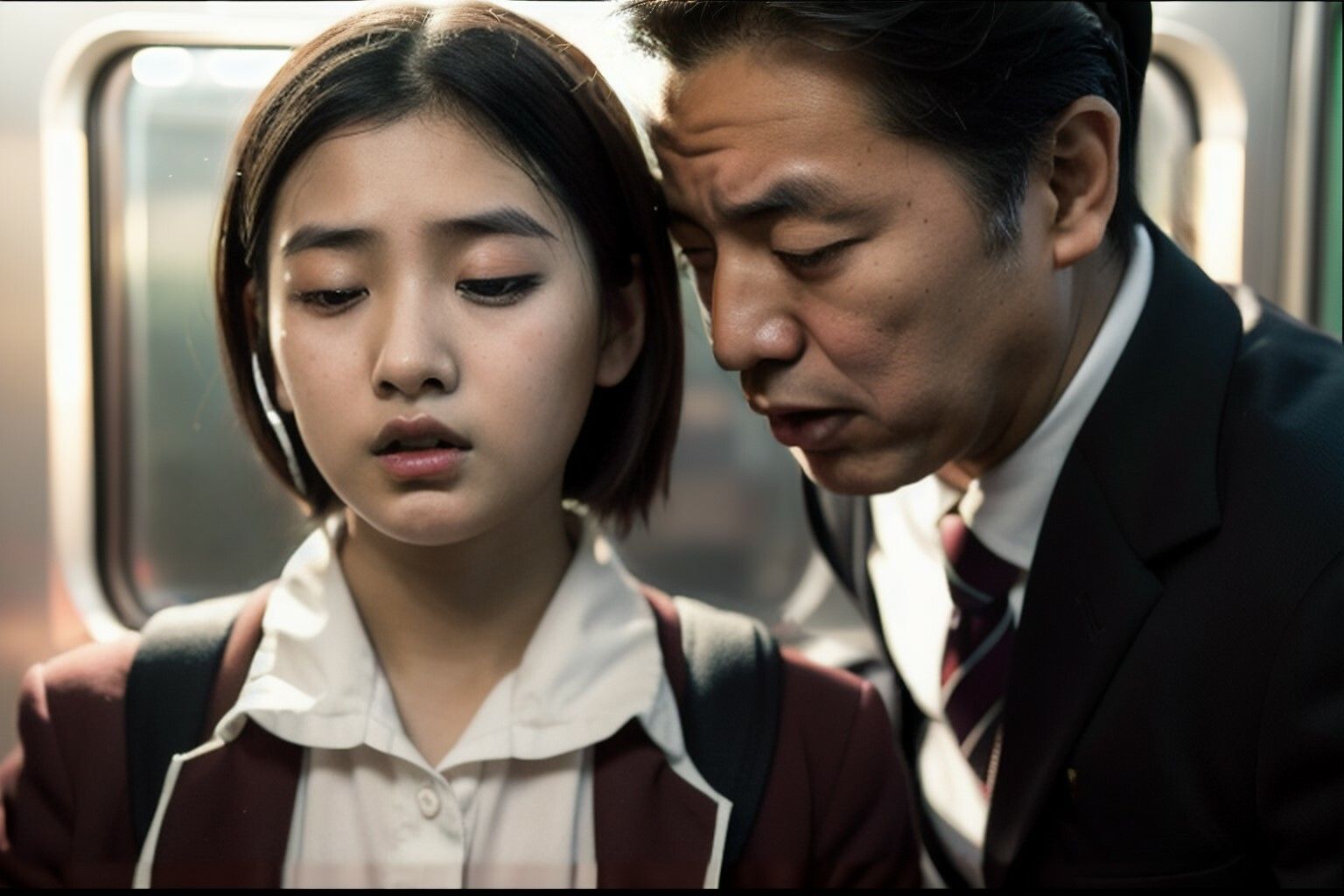 サンプル画像2:想像を掻き立てる表情女子(春巻の具) [d_334007]