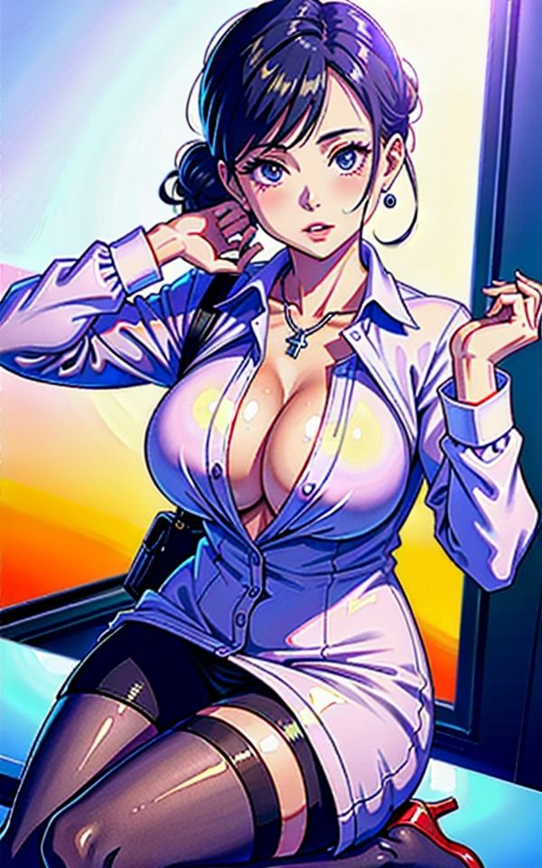 サンプル画像1:美女OLたちの性あなたはどの子がいい？(AI美女LABO.11) [d_334104]