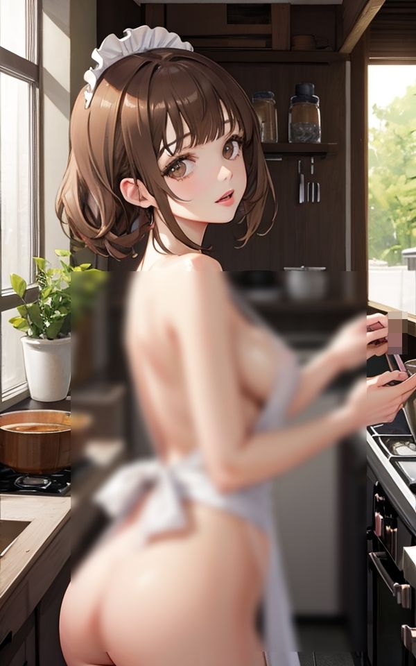 サンプル画像2:初めてこんな格好しちゃった 〜後ろだけね〜(ミルクキング3) [d_334119]