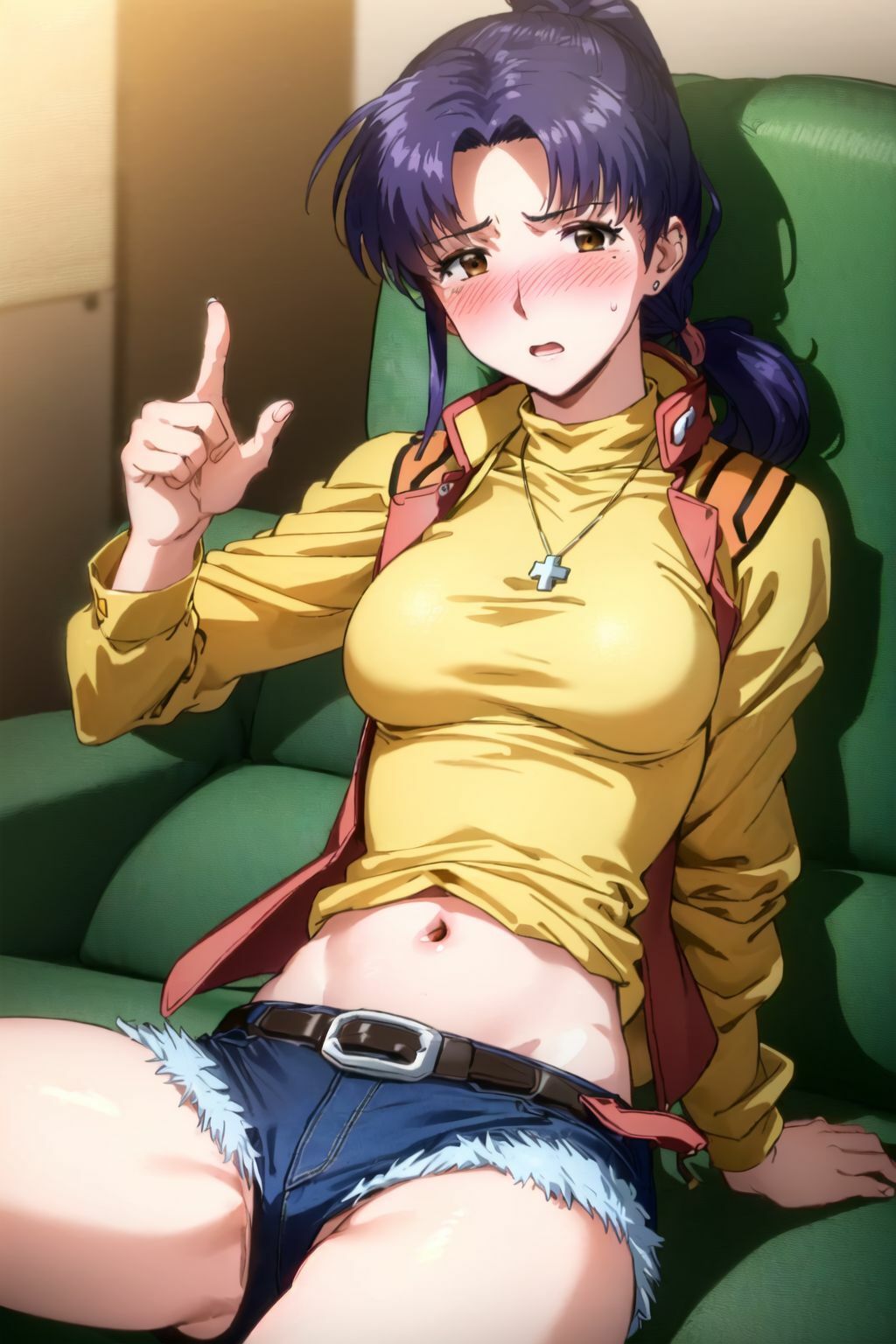 サンプル画像1:酔っぱらった葛●ミ●トのセクシーCG集（エヴ●ンゲ●オン）(Nice Time) [d_334133]