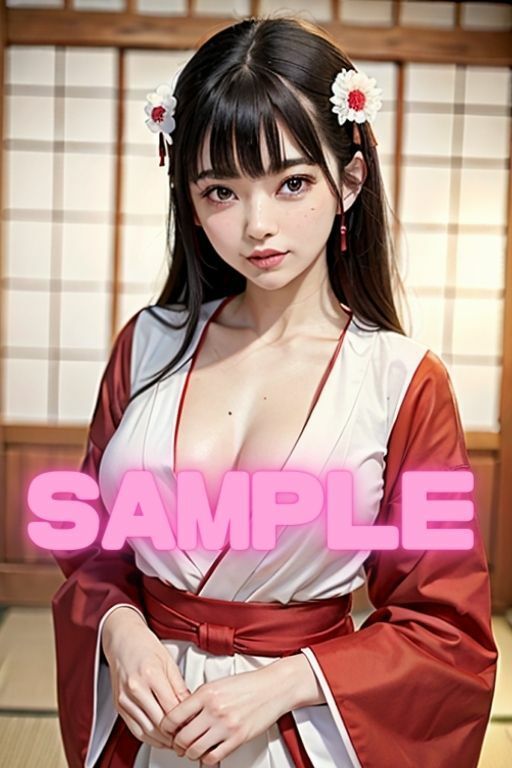 サンプル画像2:どっちの巫女を選ぶ？ 意外とS痴女 実はM痴女(ちゃんぽんちゃん) [d_334173]