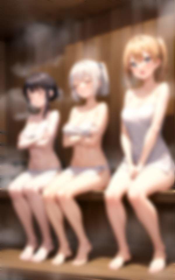 サンプル画像3:淫乱学園サウナ部 男1人乱入！？ 灼熱のサウナに敏感な体(特価セール) [d_334193]