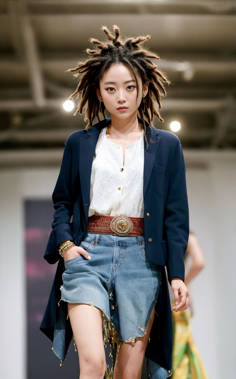 サンプル画像3:ファッションモデルのおもらし(P-AI planning) [d_334231]