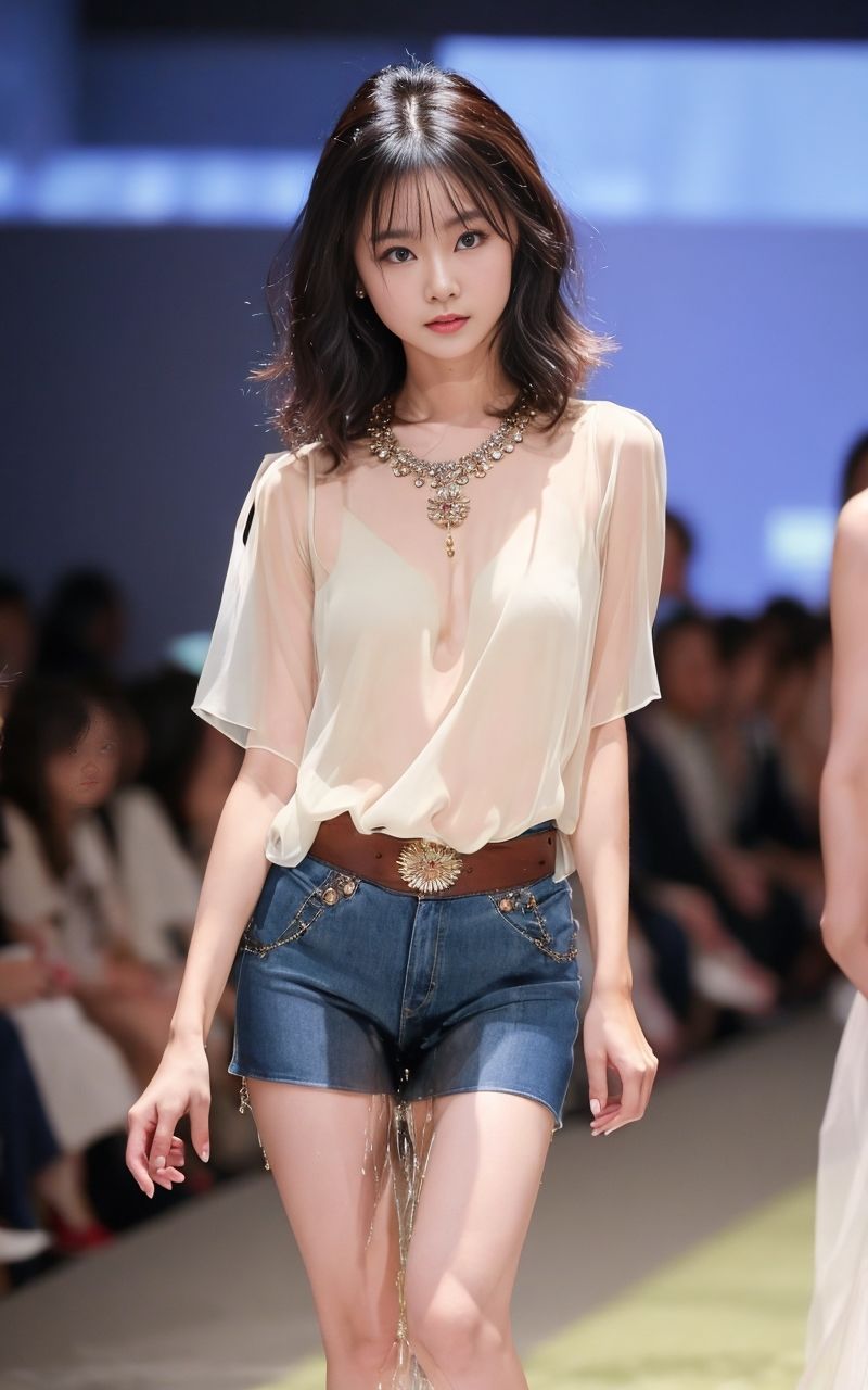 サンプル画像6:ファッションモデルのおもらし(P-AI planning) [d_334231]