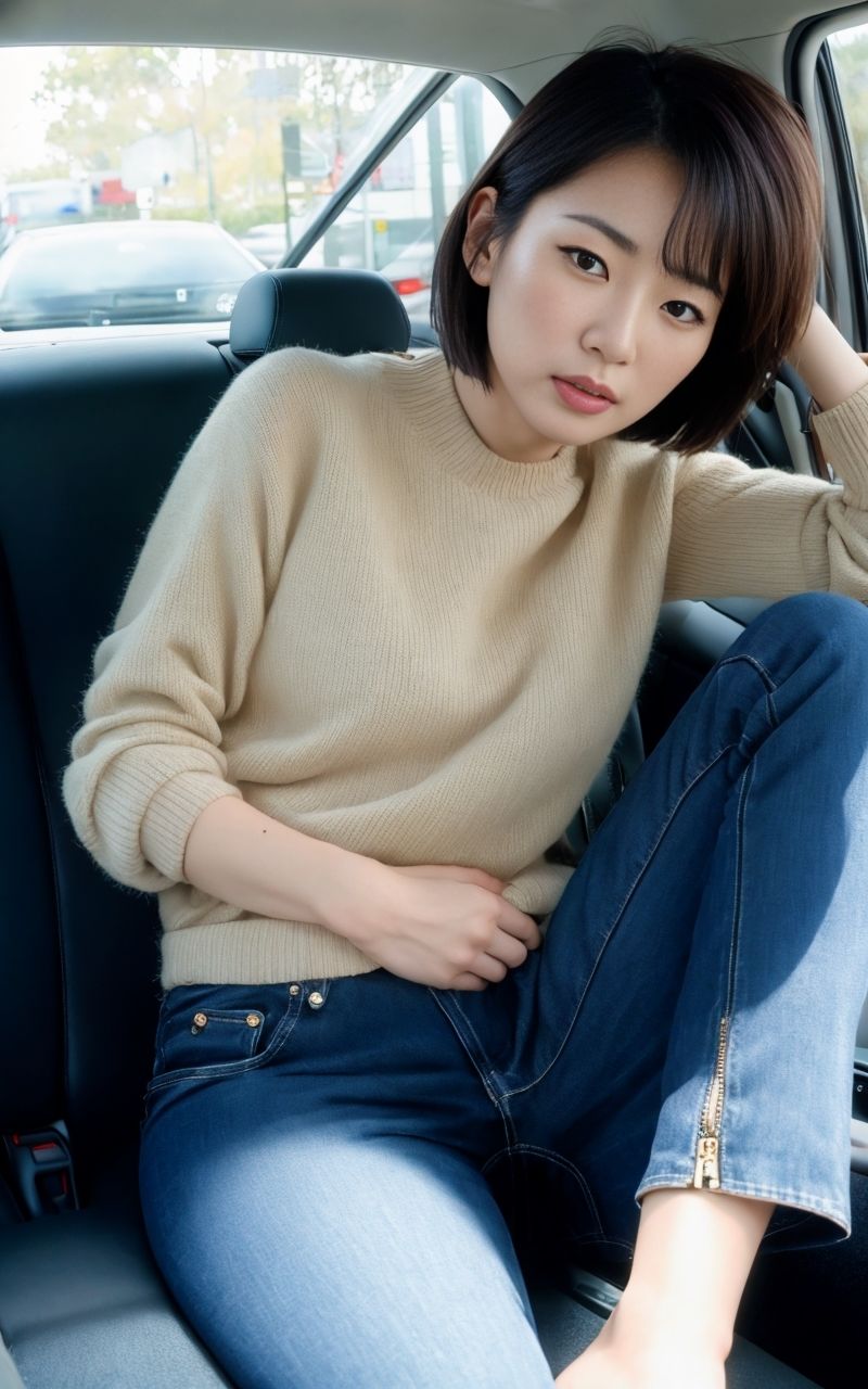 サンプル画像2:人妻車内おもらし(P-AI planning) [d_334241]