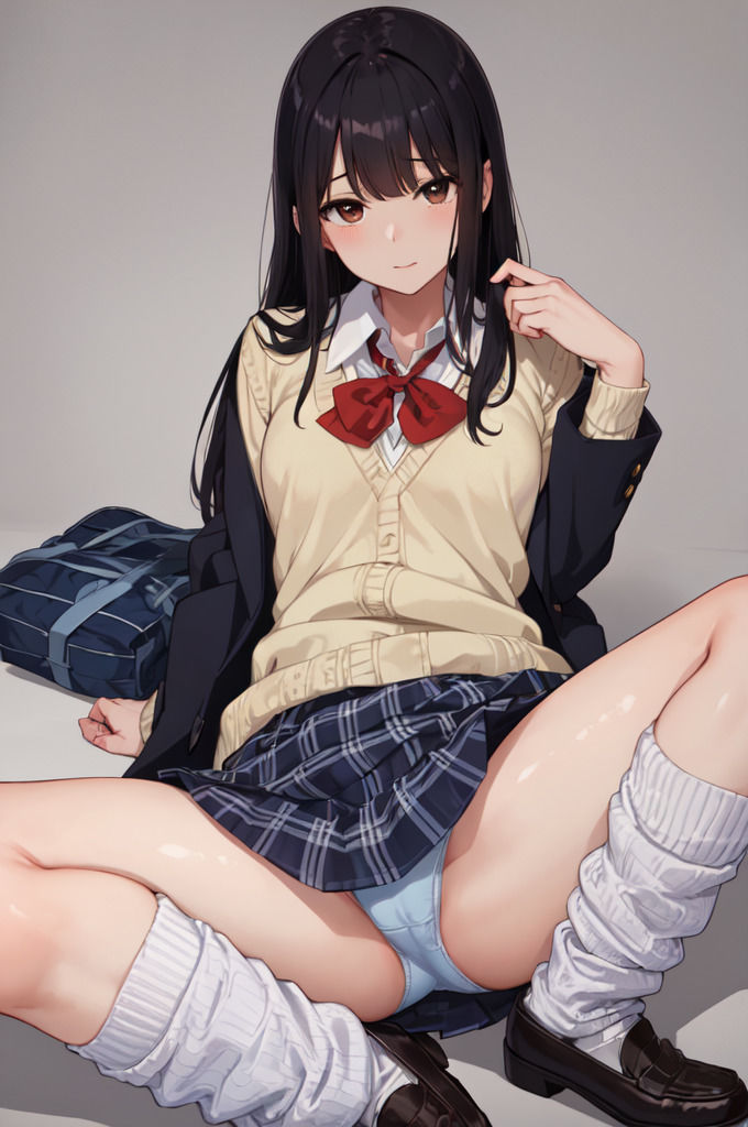 サンプル画像1:ルーズソックスJKのパンチラ集(morumiAI) [d_334344]