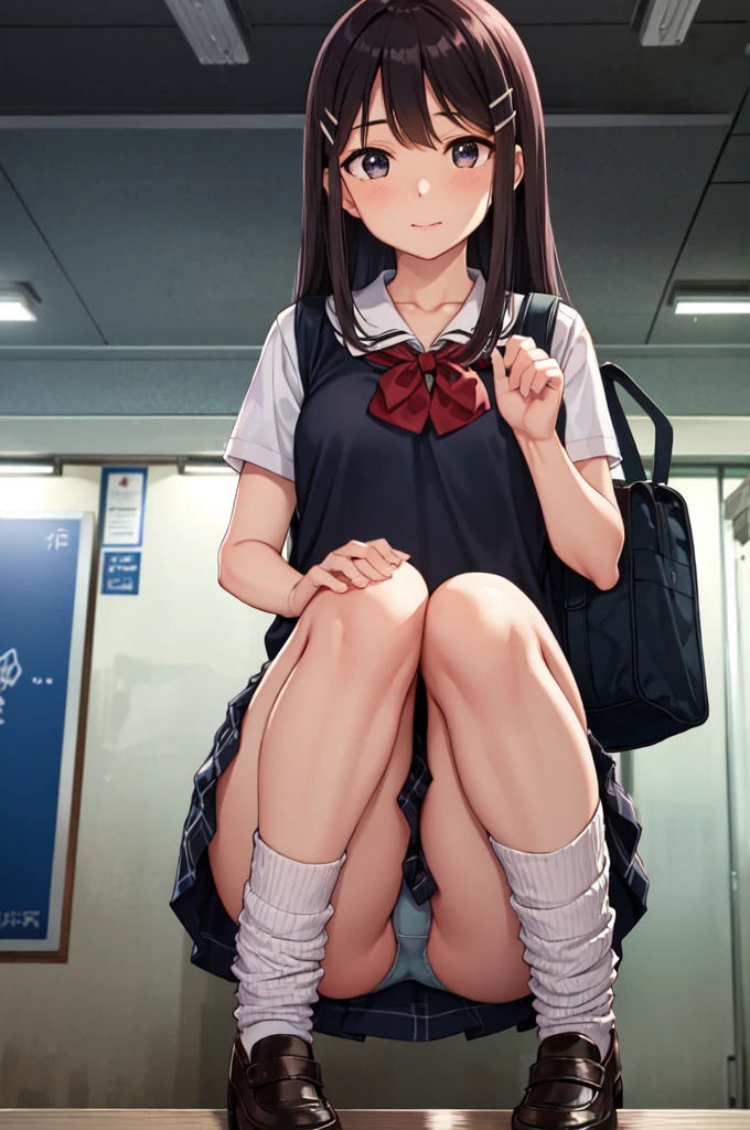 サンプル画像4:ルーズソックスJKのパンチラ集(morumiAI) [d_334344]