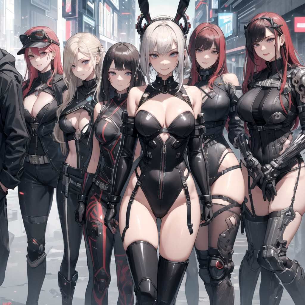 【微エロ】サイバー×ハイレグ×バニー×熟女達のイラスト集（136枚）のサンプル画像 6