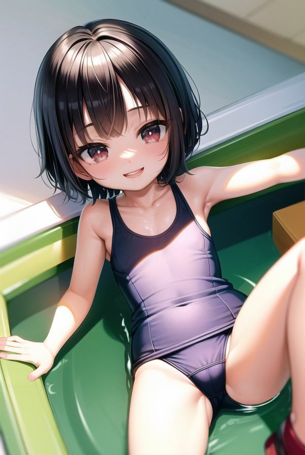 サンプル画像5:ドキドキ初体験！地元のプールでこっそり撮影会(二次元の華道) [d_334545]