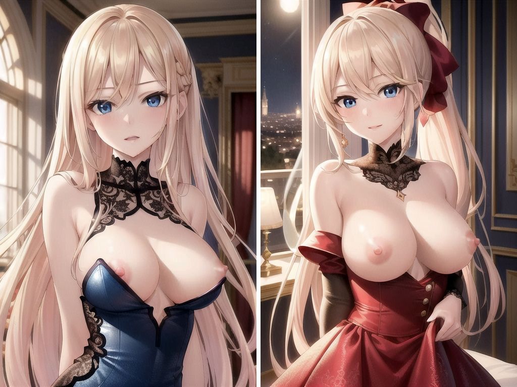 サンプル画像1:金髪ご令嬢のデッカイおっぱいに食されたい(もへもへ) [d_334552]