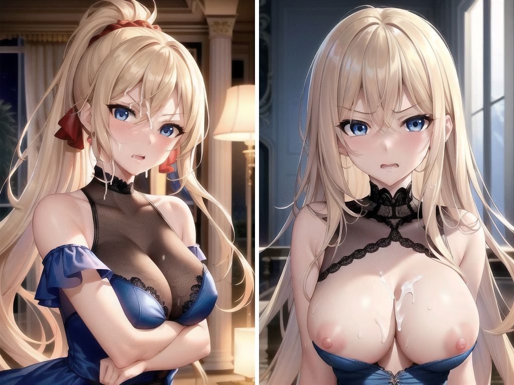 サンプル画像4:金髪ご令嬢のデッカイおっぱいに食されたい(もへもへ) [d_334552]