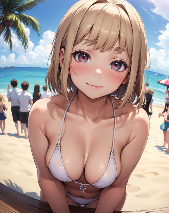 サンプル画像2:50人の美女とSEXできる本 -ビキニ編-(あおギャラリー) [d_334682]