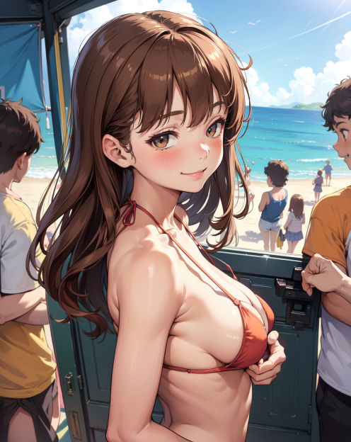 サンプル画像3:50人の美女とSEXできる本 -ビキニ編-(あおギャラリー) [d_334682]