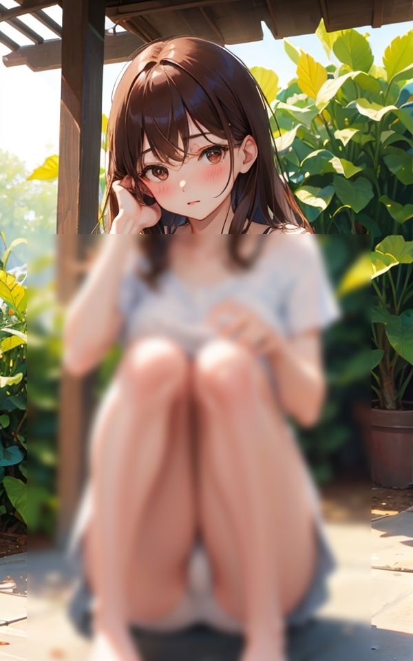 サンプル画像1:なんかエッチだね 〜しゃがみパンチラ少女〜(ミルクキング2) [d_334735]