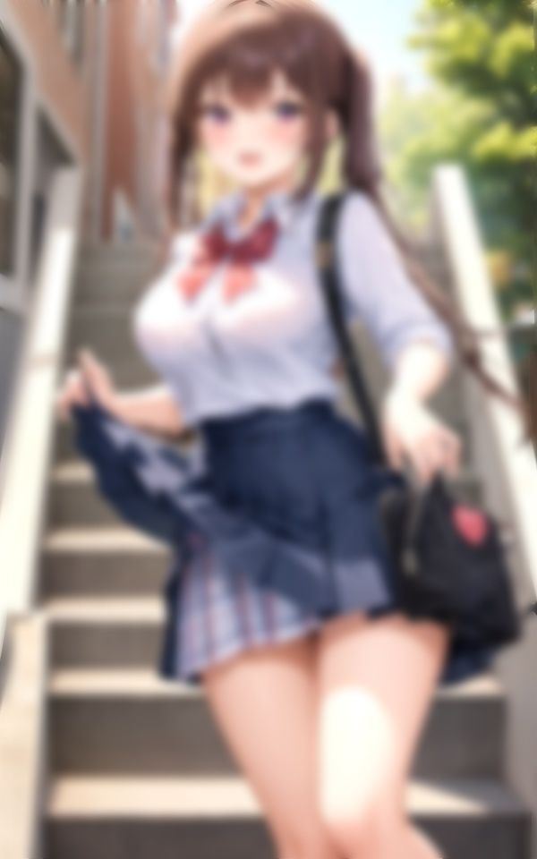 サンプル画像1:卒業式の帰り｜18歳の巨乳美女が卒業式でパンチラをする童顔美女！(厳選えろコレクション) [d_334782]