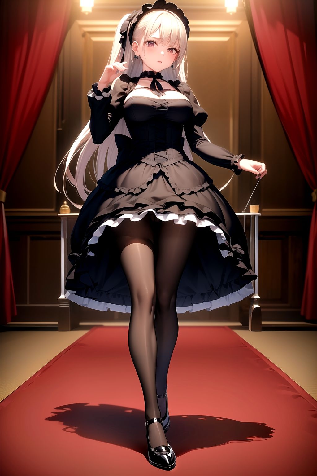 サンプル画像5:AIイラスト集 黒ストとゴシックロ○ータ＃2(KUMAI) [d_334818]