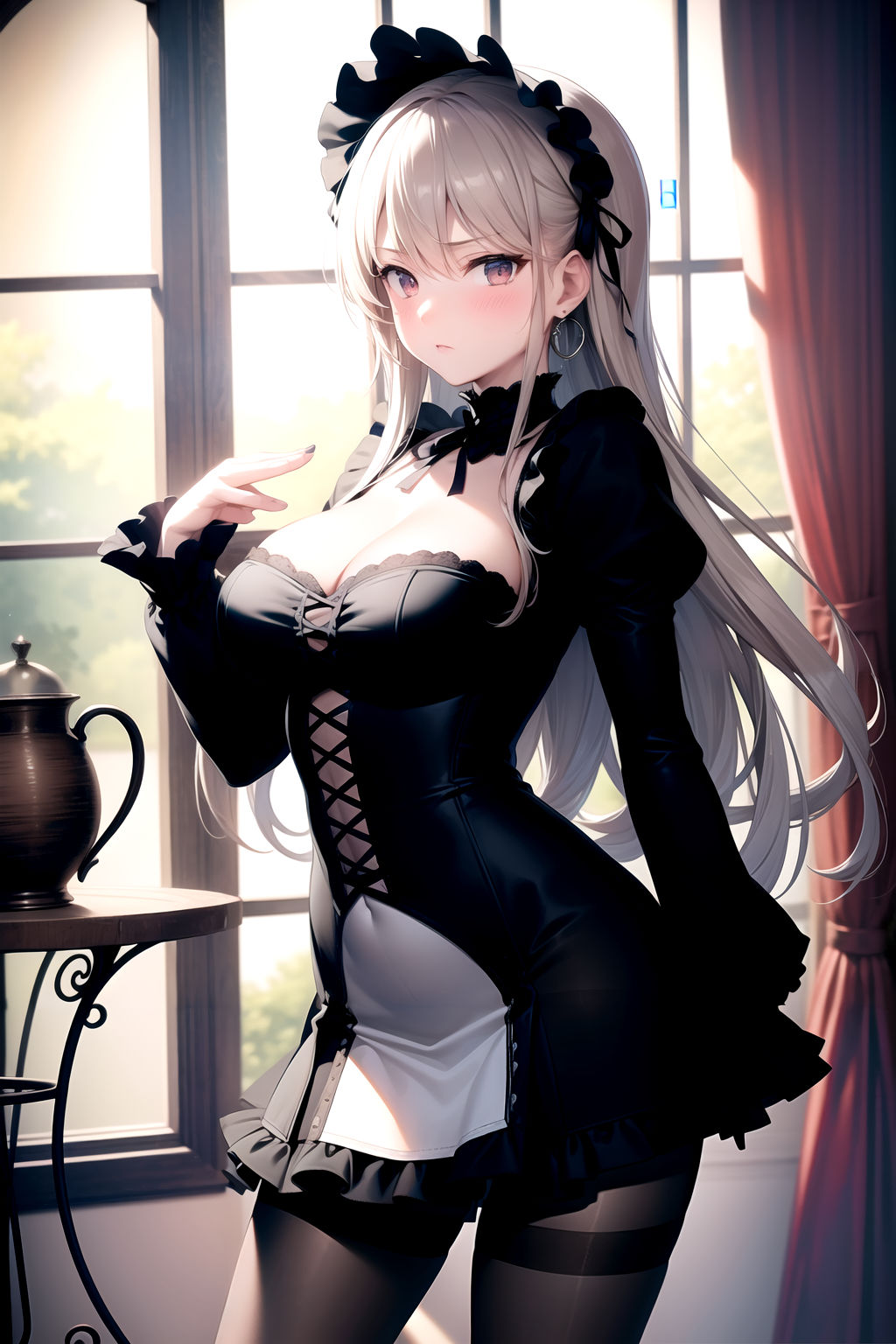 サンプル画像6:AIイラスト集 黒ストとゴシックロ○ータ＃2(KUMAI) [d_334818]