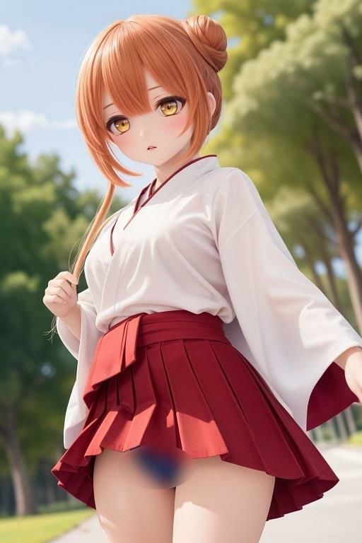 サンプル画像2:巫女のローアングルパンチラ(D.P.H.) [d_334839]