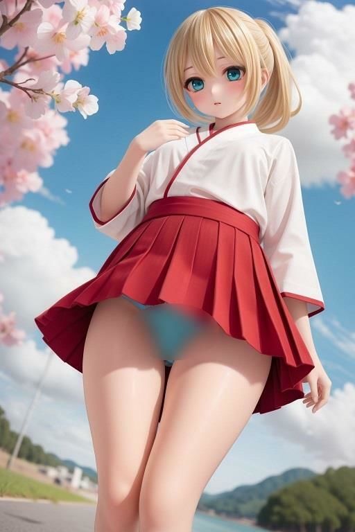 サンプル画像3:巫女のローアングルパンチラ(D.P.H.) [d_334839]