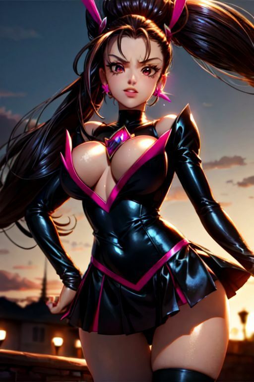 サンプル画像4:爆乳AIダークヒーロー1(AI出版) [d_334919]