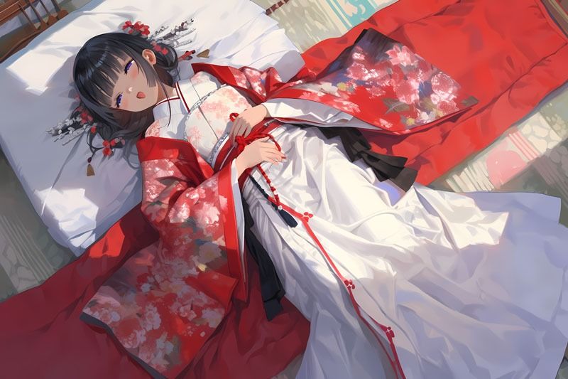 サンプル画像1:巫女さんだって発情しちゃう(Dresscco) [d_335059]