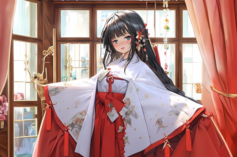 サンプル画像3:巫女さんだって発情しちゃう(Dresscco) [d_335059]