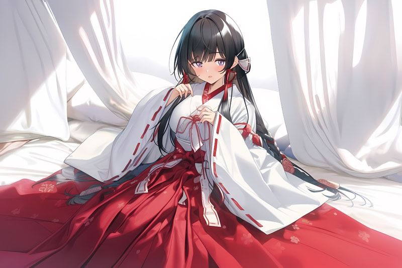 サンプル画像4:巫女さんだって発情しちゃう(Dresscco) [d_335059]