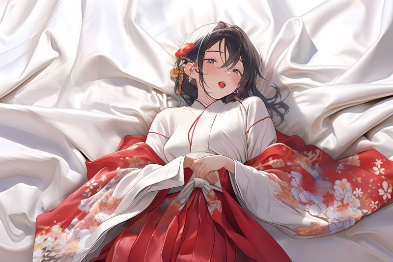 サンプル画像5:巫女さんだって発情しちゃう(Dresscco) [d_335059]