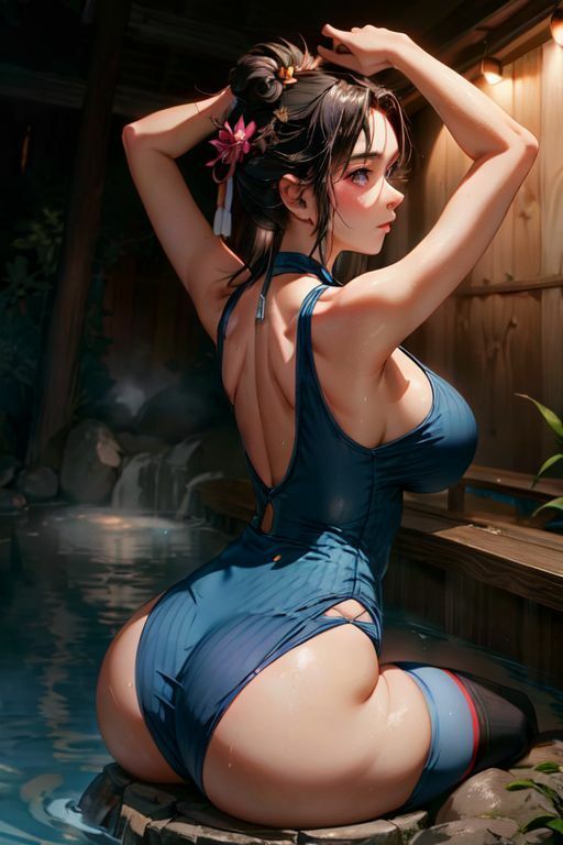 サンプル画像3:爆乳AIカットドレス1(AI出版) [d_335076]