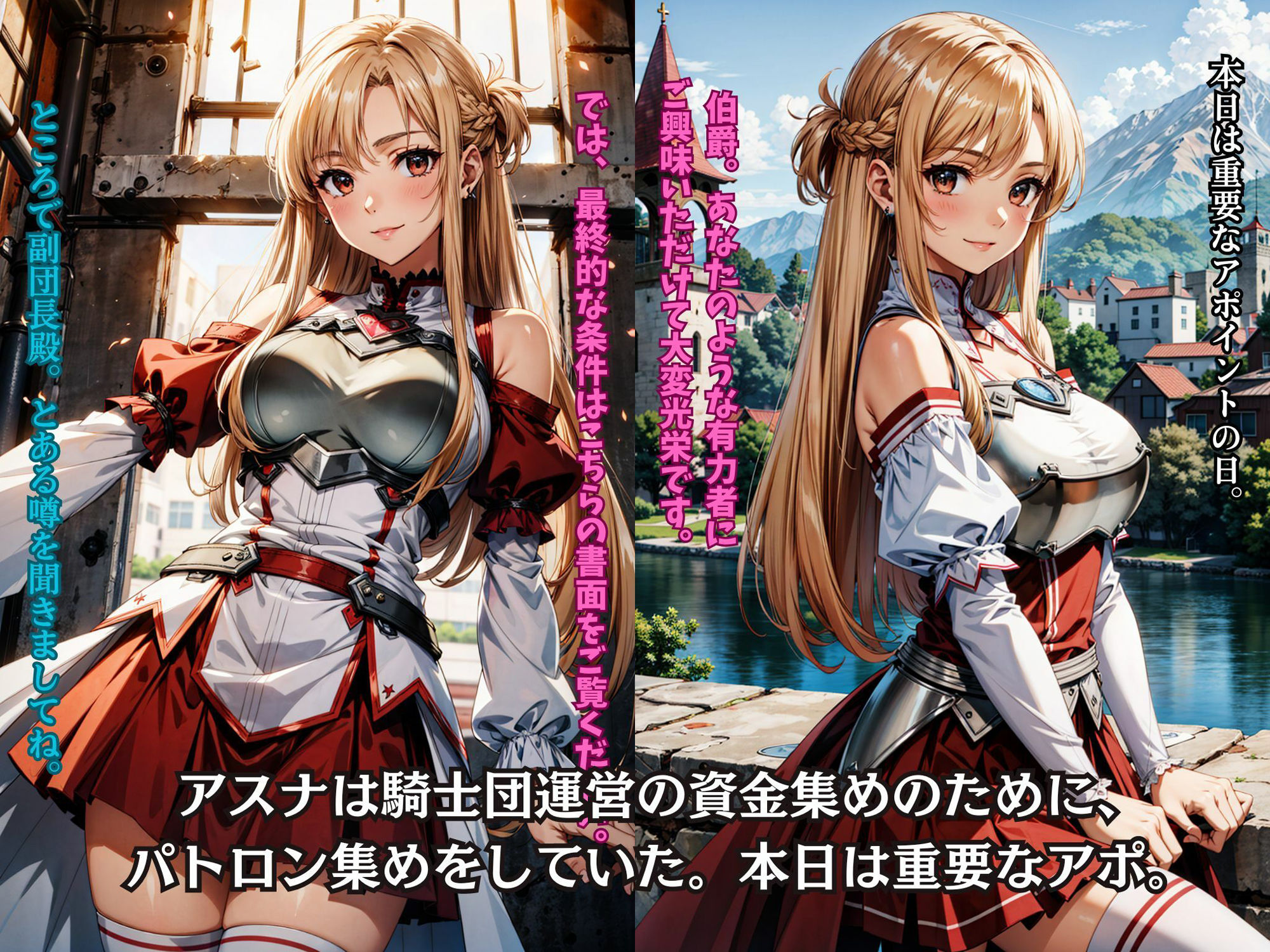 サンプル画像2:アスナ、金持ちおっさんと援交する〜パトロン集めのはずが快楽堕ち(okita) [d_335082]