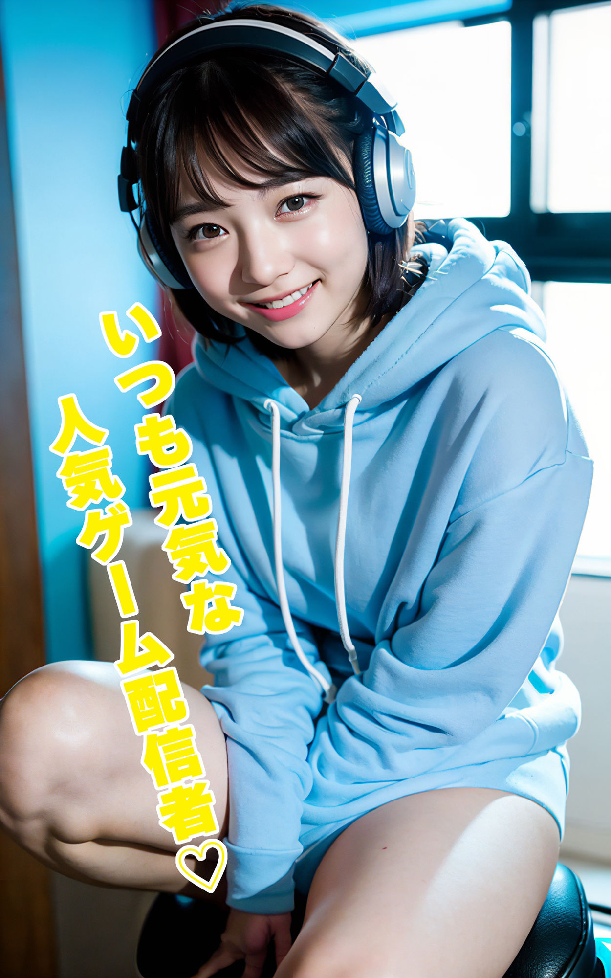 サンプル画像1:ゲーム女子の秘密の淫乱生配信！(AI＊DoLL) [d_335160]