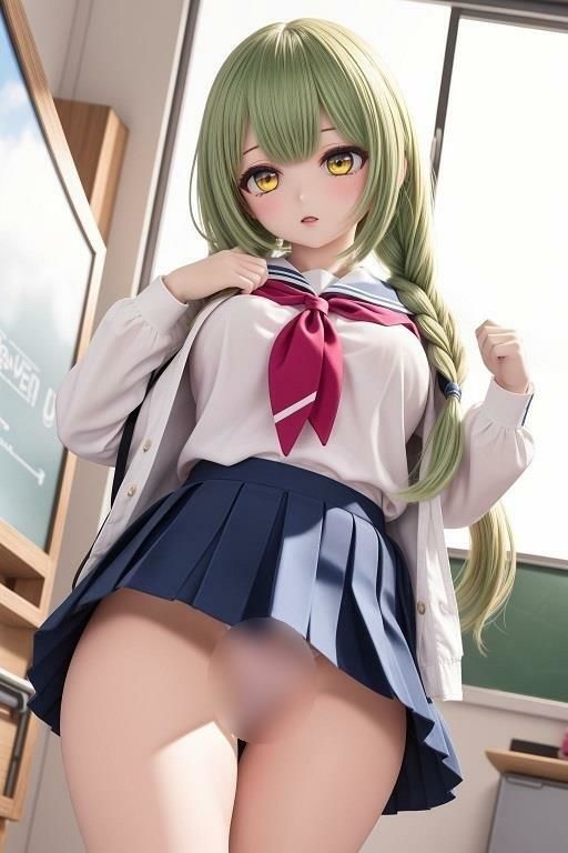 サンプル画像1:制服女子のローアングルパンチラ(D.P.H.) [d_335177]