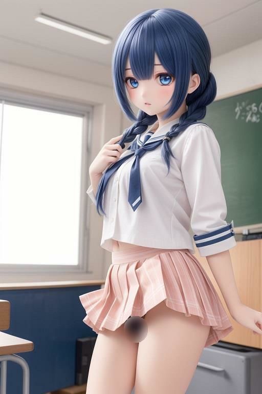 サンプル画像3:制服女子のローアングルパンチラ(D.P.H.) [d_335177]