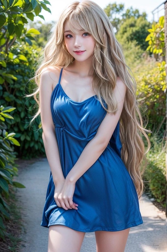 サンプル画像1:AI写真集 セレニティブルー 青いドレスの金髪美女たち(Ai-HOHOEMI) [d_335207]