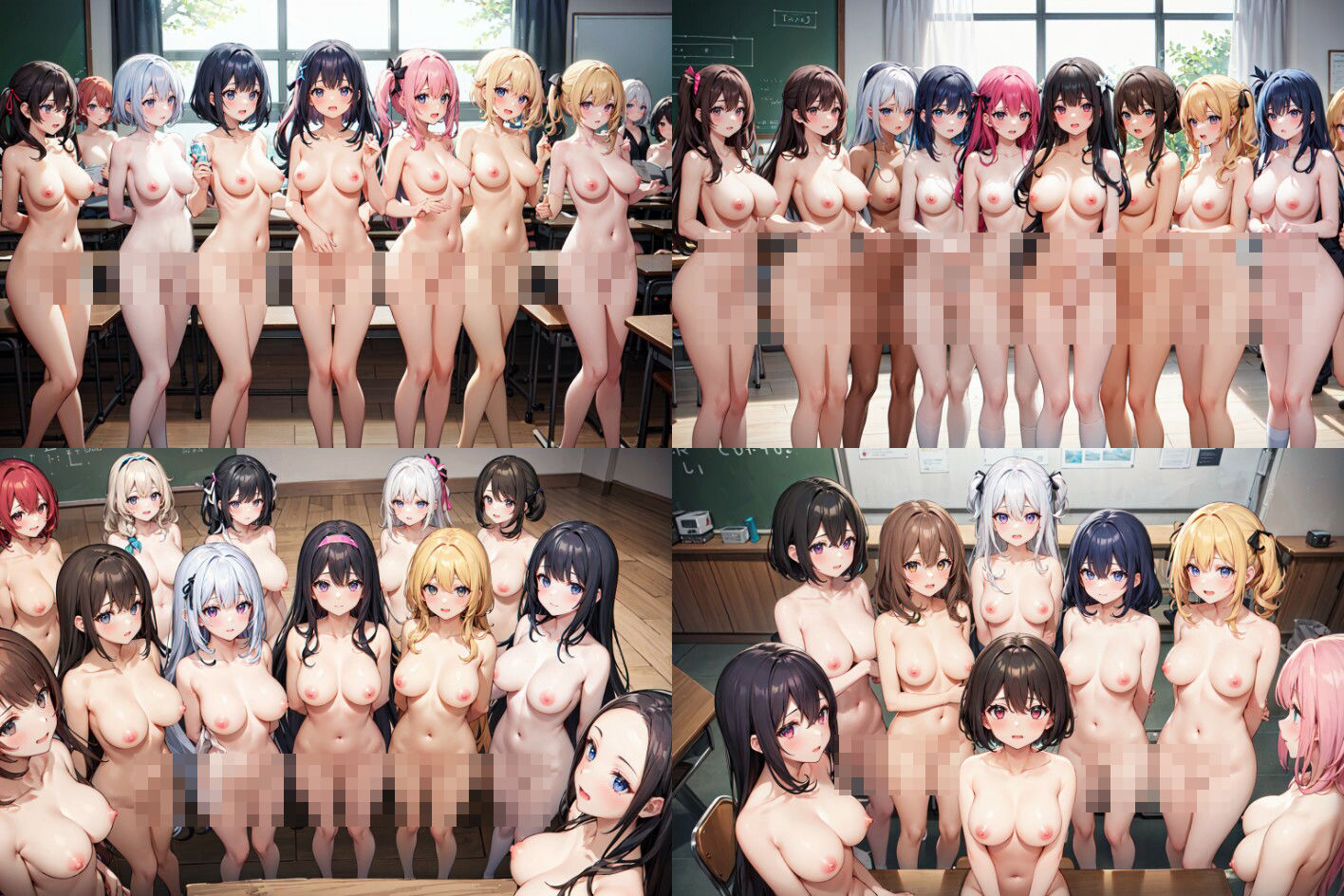 サンプル画像1:総人数1500人以上！！おっぱいは3000以上！！！全裸露出ガールズ(AIおぱいん屋) [d_335240]