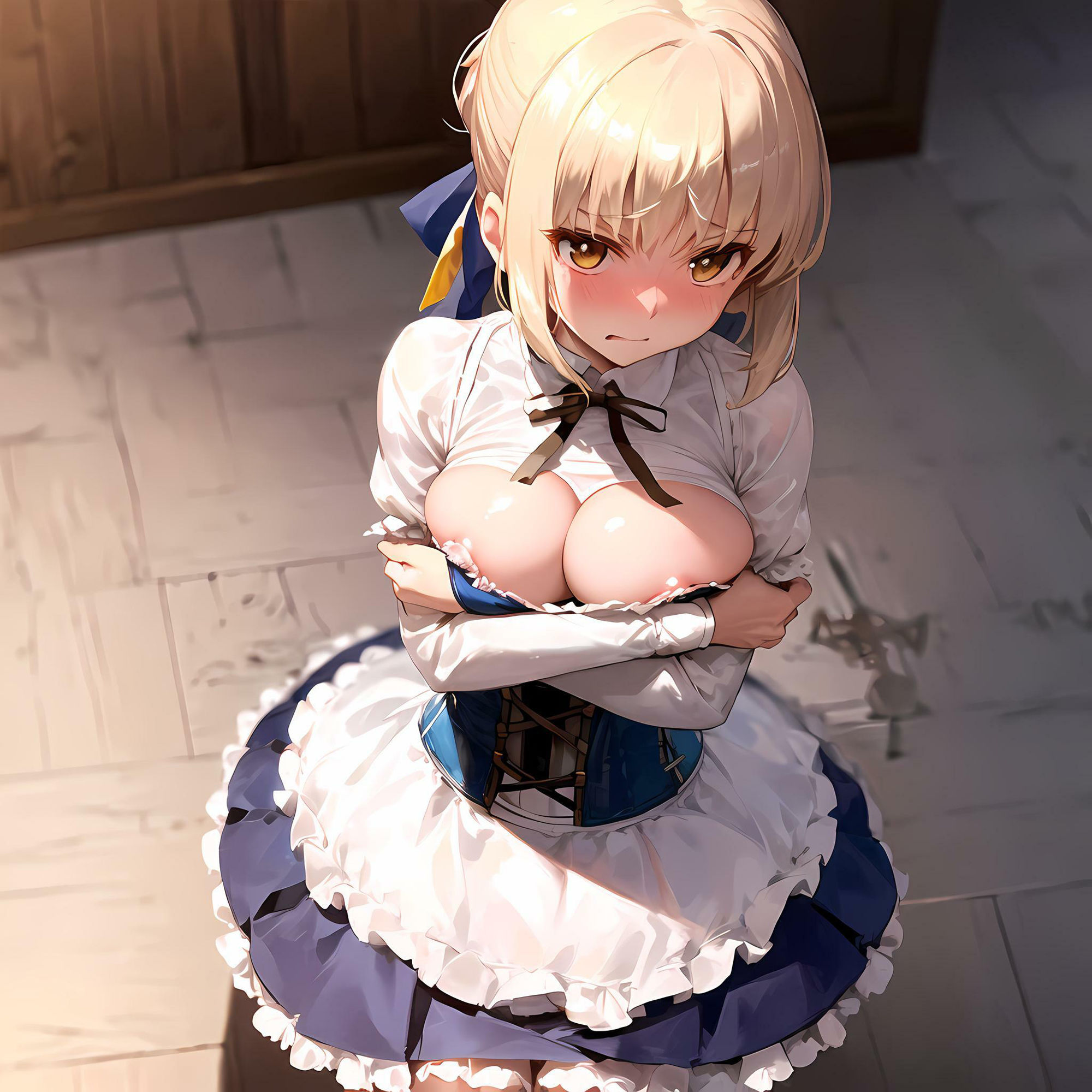 サンプル画像3:キャラフェチ 騎士王 おっぱいメイド編(フェチ工房) [d_335305]