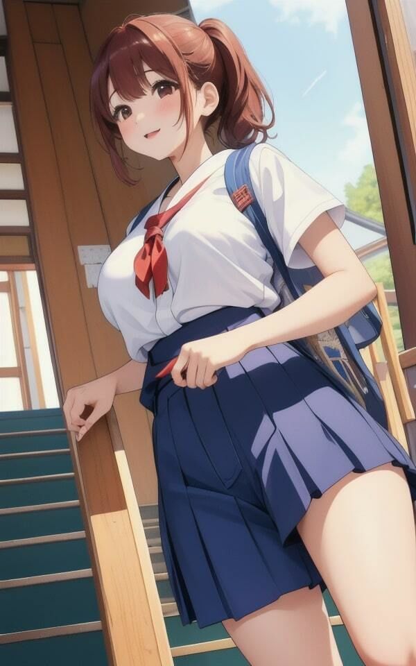 サンプル画像3:田舎町ではしゃぐ美女をリアル盗撮したら最高だった(最高のAI美女出版) [d_335414]