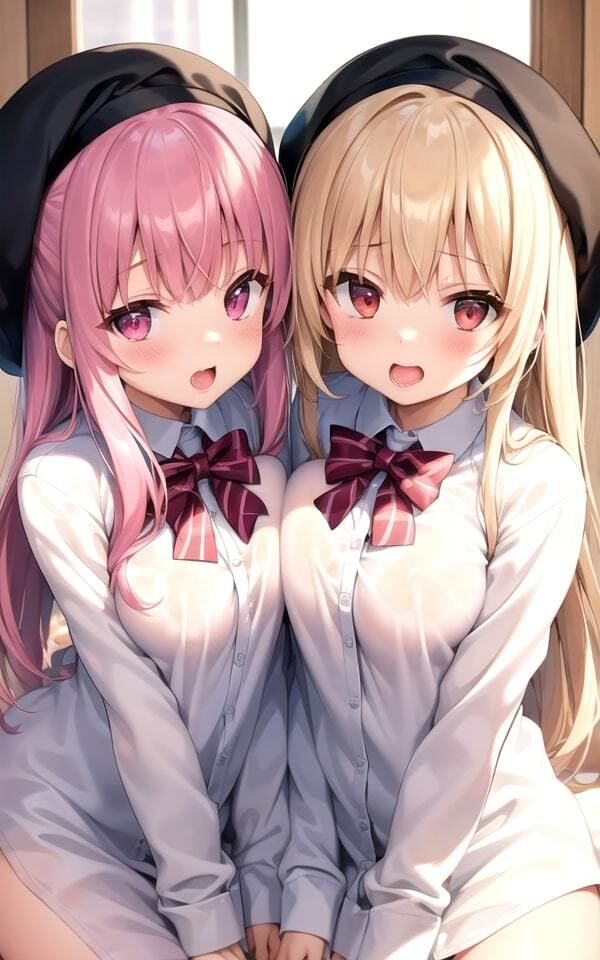 サンプル画像2:可愛すぎるピチピチ双子JKのエッチな撮影会(えい愛製作委員会) [d_335417]