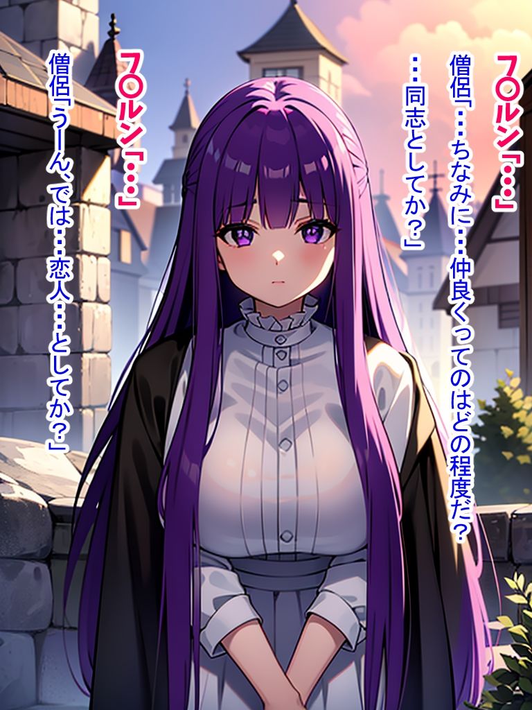 サンプル画像2:僧侶に恋愛相談していたら熟練チ〇ポにドはまりしちゃった爆乳魔法使い（CG集・マンガ73p）(Sakaki IndustryAI（2D）) [d_335437]