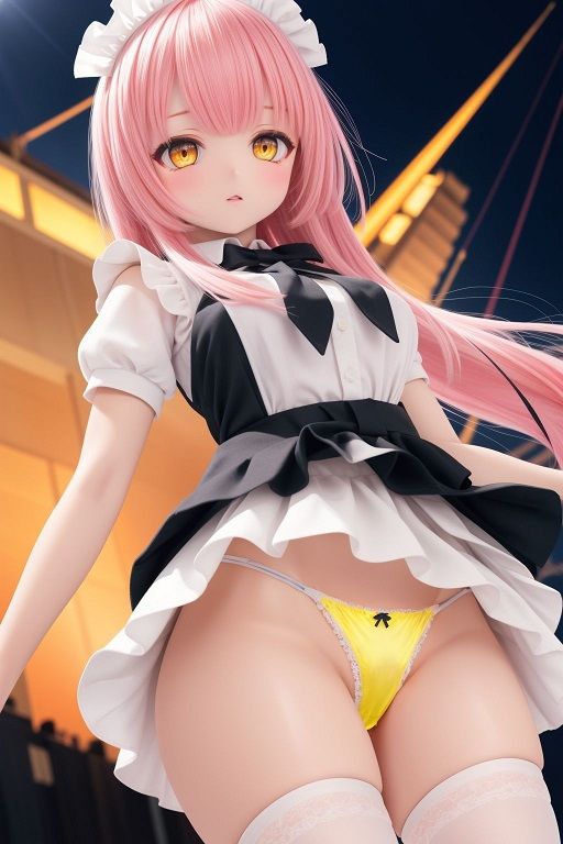 サンプル画像4:メイドのローアングルパンチラ(D.P.H.) [d_335499]