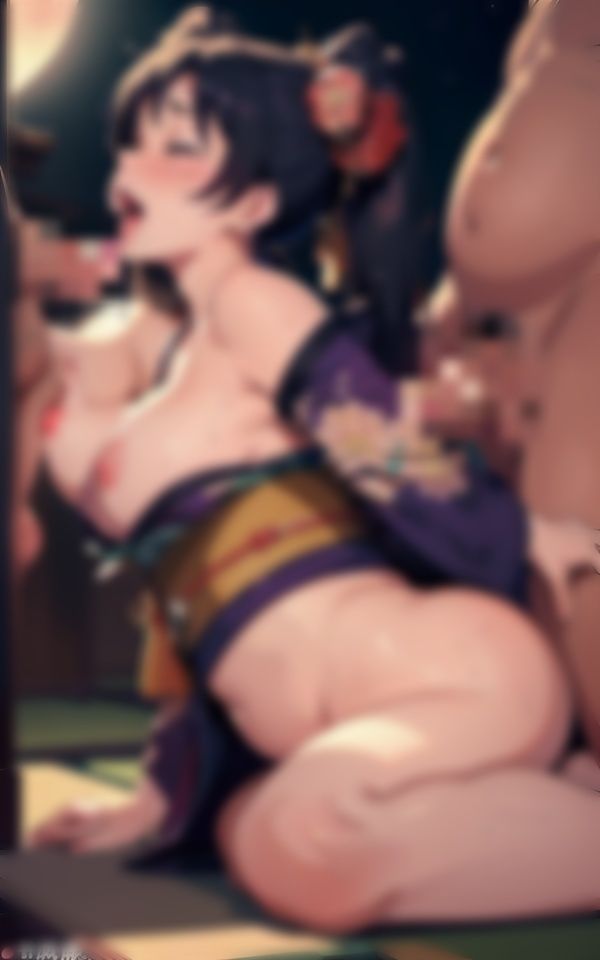 サンプル画像1:【乱交】Gカップの美女がフェラと中出し〜童顔巨乳が温泉でおじさんに犯●れる〜(S級奇跡の一枚) [d_335541]