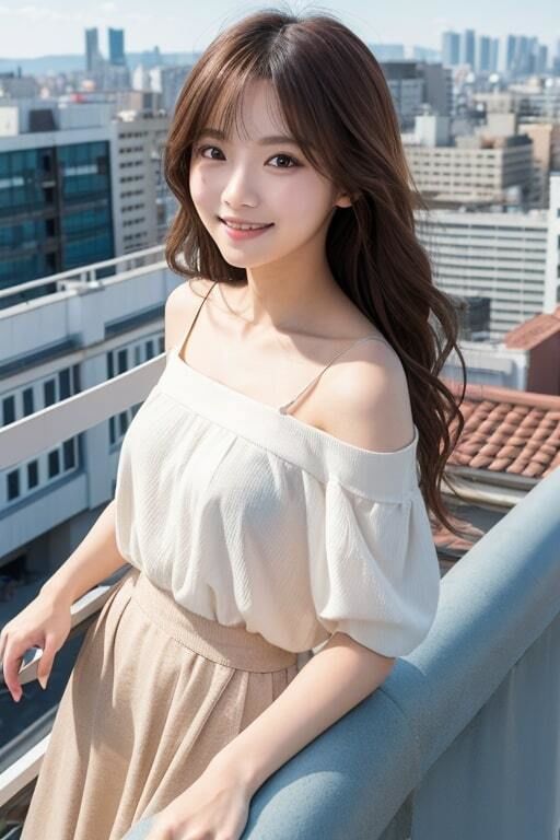 サンプル画像3:AI生成美女写真集 vol29 屋上美女(Ai Girls Collection) [d_335585]