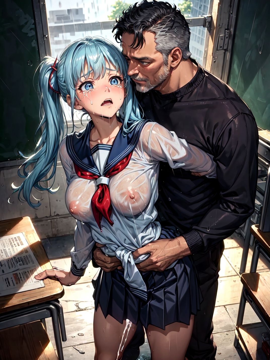 サンプル画像2:教師に犯●れた女生徒4(studio1111) [d_335589]