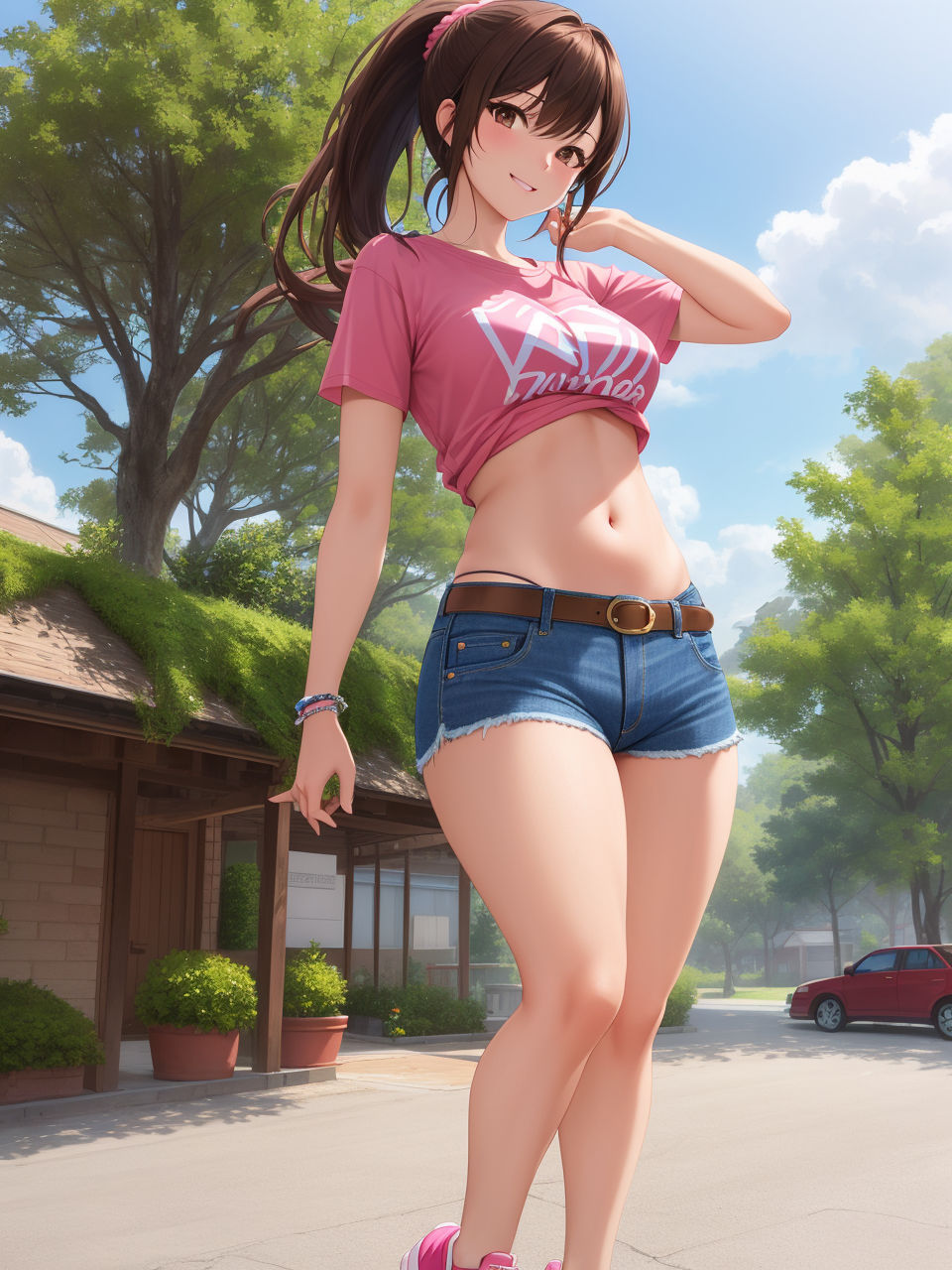 サンプル画像3:デニムが似合う美少女たち〜AIイラスト集〜(くりきんとん) [d_335594]