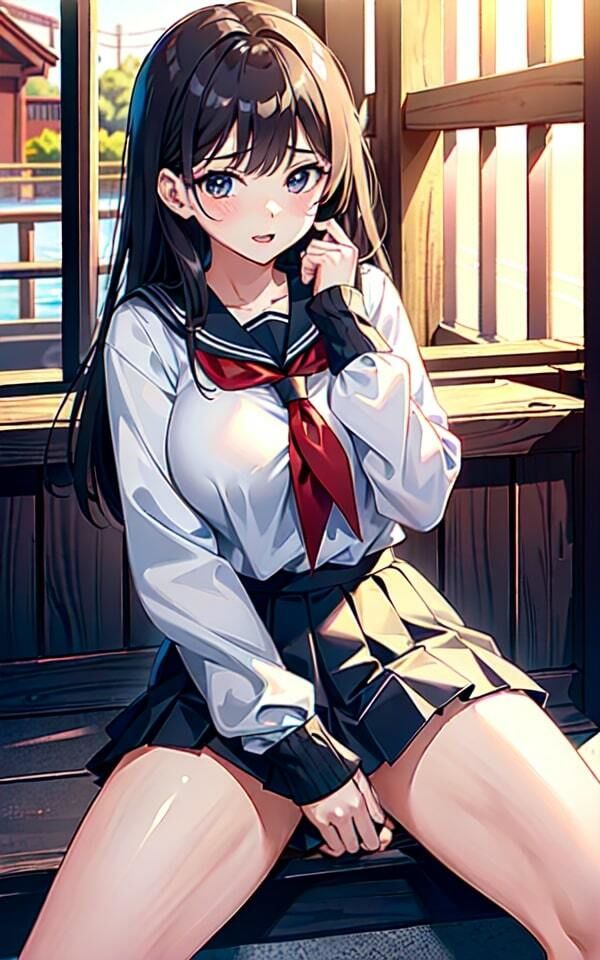 サンプル画像4:あどけない制服女子どこでも大開脚(【激安】女神LABO) [d_335660]