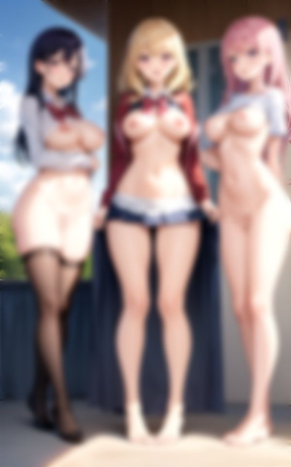 サンプル画像1:S級Gカップ痴女集合xみんなで裸ピース(高画質グラビアLABO) [d_335706]