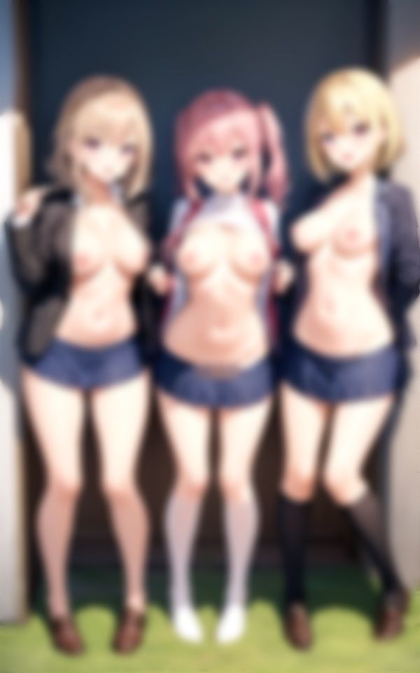 サンプル画像5:S級Gカップ痴女集合xみんなで裸ピース(高画質グラビアLABO) [d_335706]